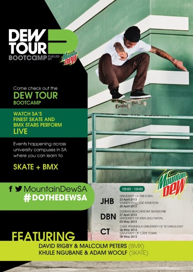 Mountain Dew South Africa .. Dew Tour - Boot camp