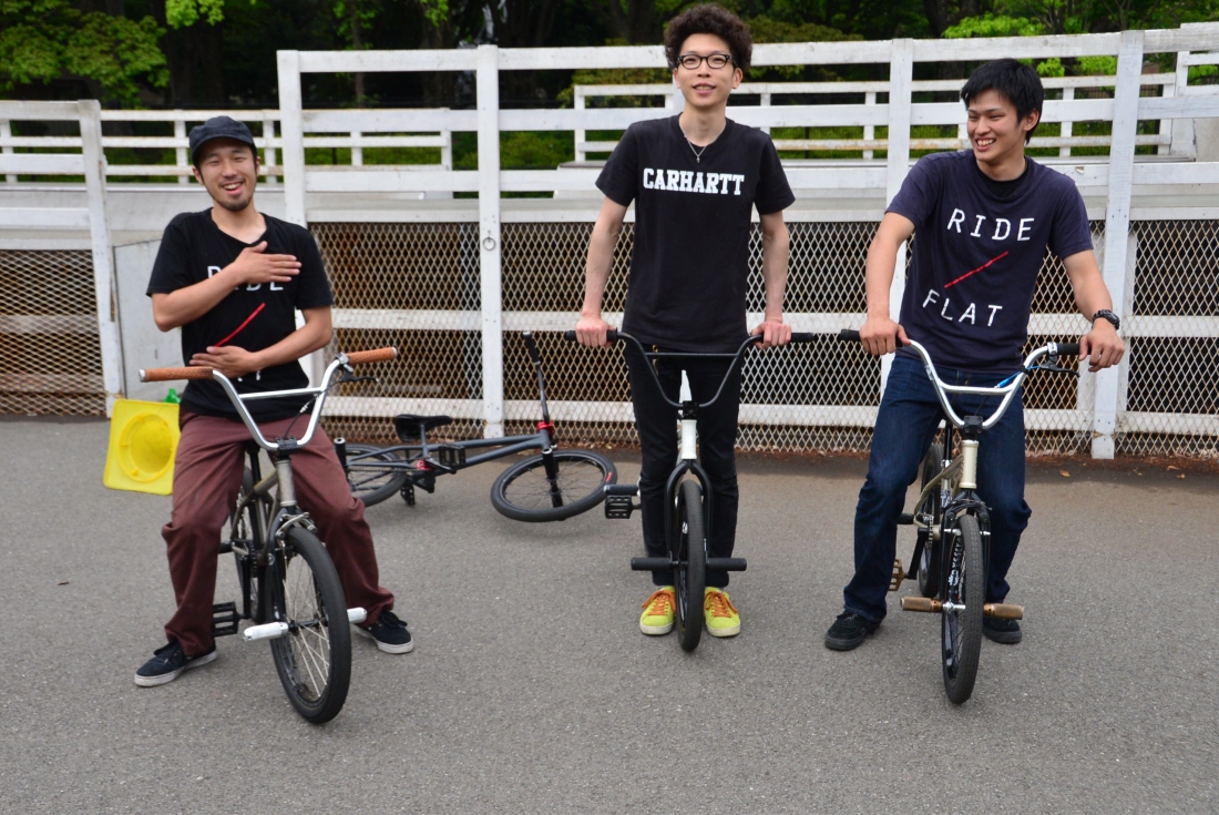 Kenta, Atushi and Atushi. I had a real fun afternoon riding with these guys and then onto a dinner at a local restaurant.