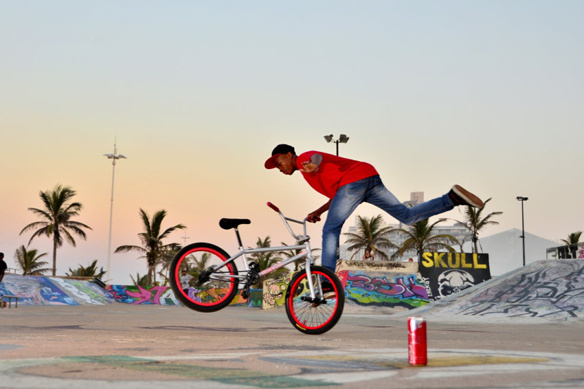 Skate Park, Durban, North Beach. BMX. Riding