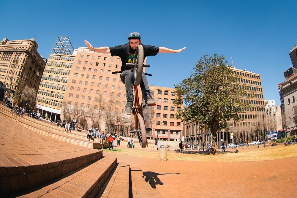 BMX Day 2015 Johannesburg -  Hann Jansen 180 tuck no hander - Library Gardens