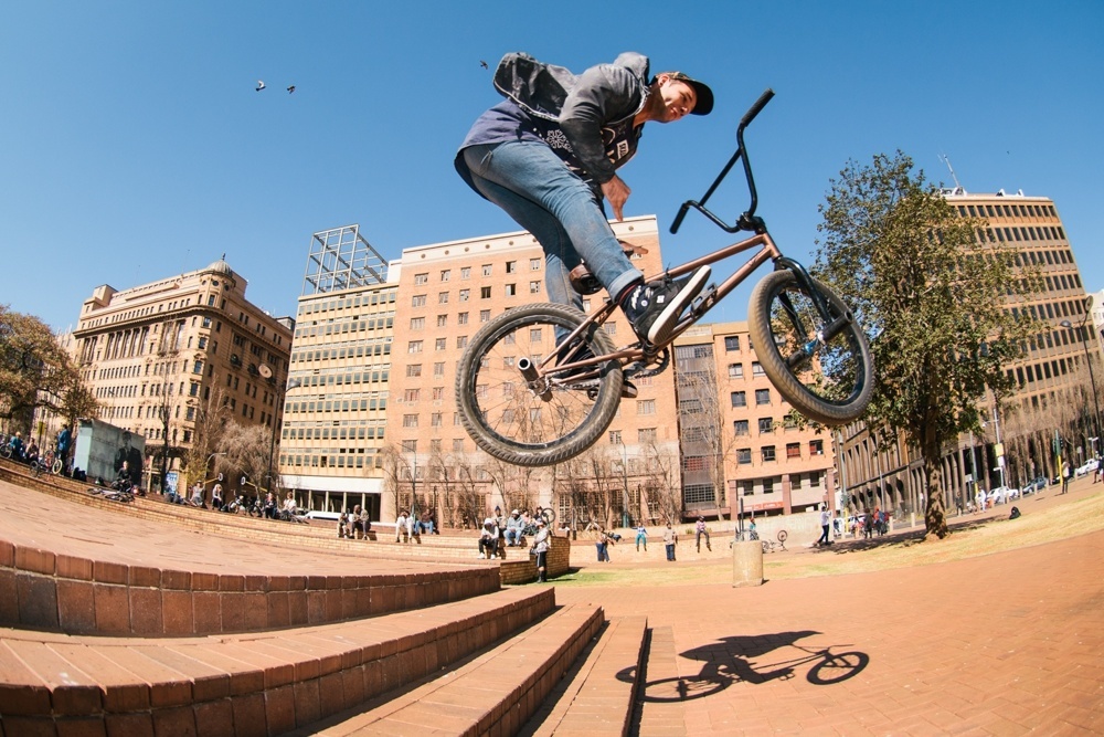 BMX Day 2015 Johannesburg - PE Shredder Matt Silo - Barspin - Library Gardens