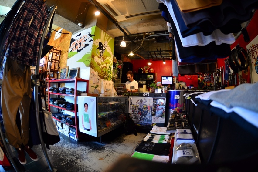 Spaceark shop in Kobe. Awesome place for flatland goods!