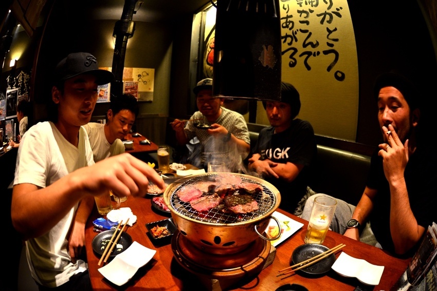Korean BBQ with Kazuki, Koh, Churu, Takumi and Tamao