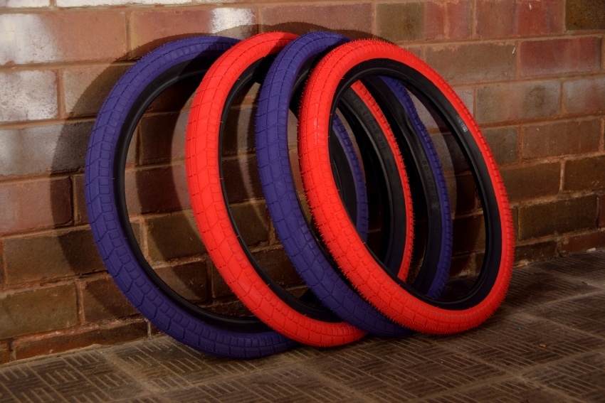 Cult Dehart tyres. Black/ Red or Black /Purple. 2.35