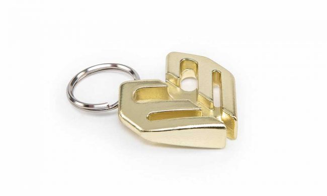 Eclat Spoke Wrench Key Chain - Gold nickel