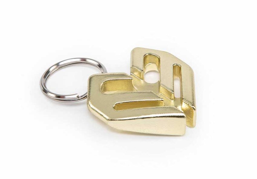 Eclat Spoke Wrench Key Chain - Gold nickel