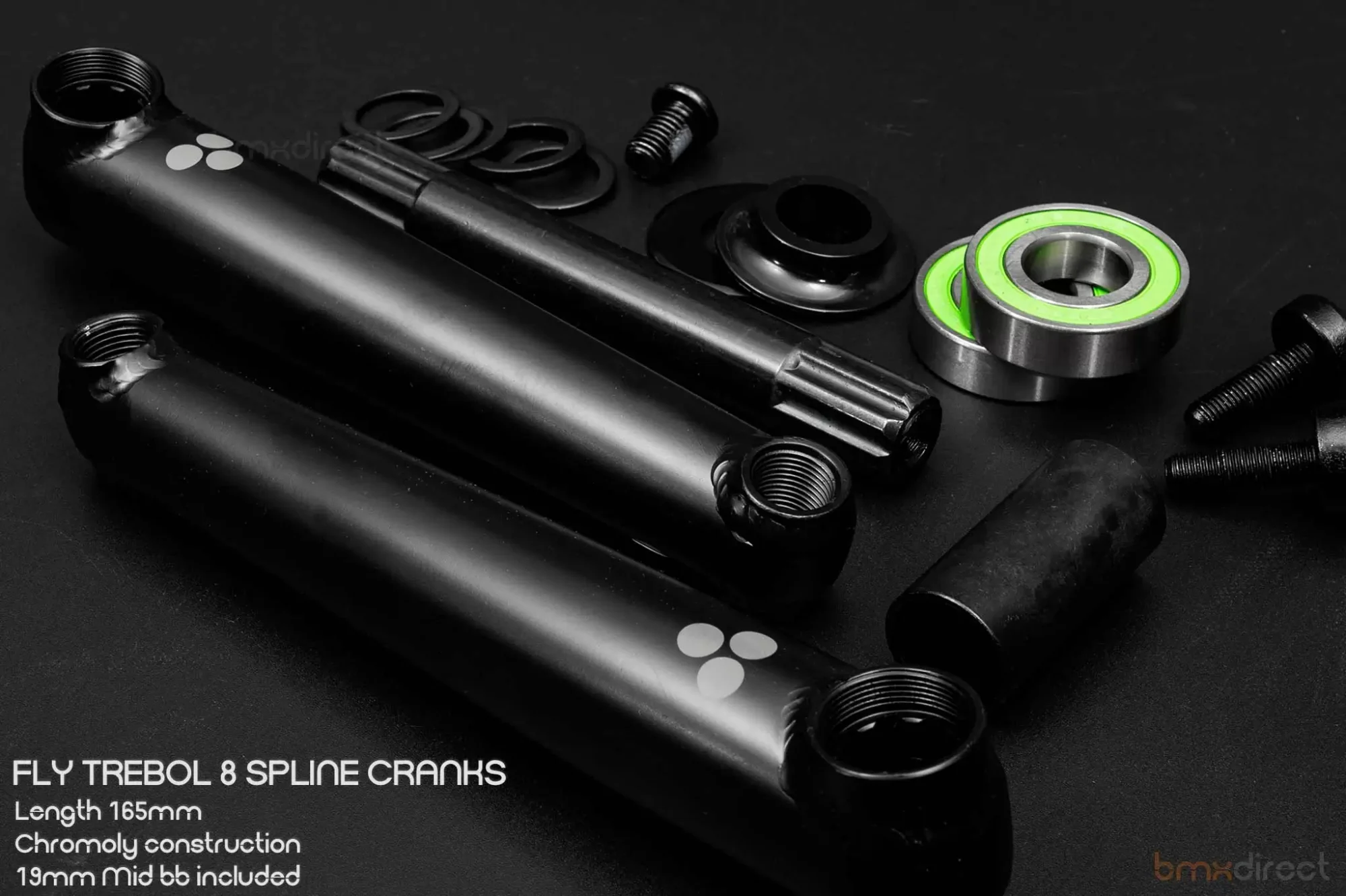 Fly Trebol 3 Crank + BB Set – 165mm Black