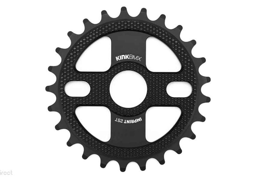 Kink Imprint Sprocket - Black 25t