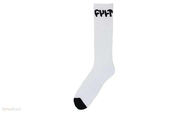 Cult Long Logo Socks - White