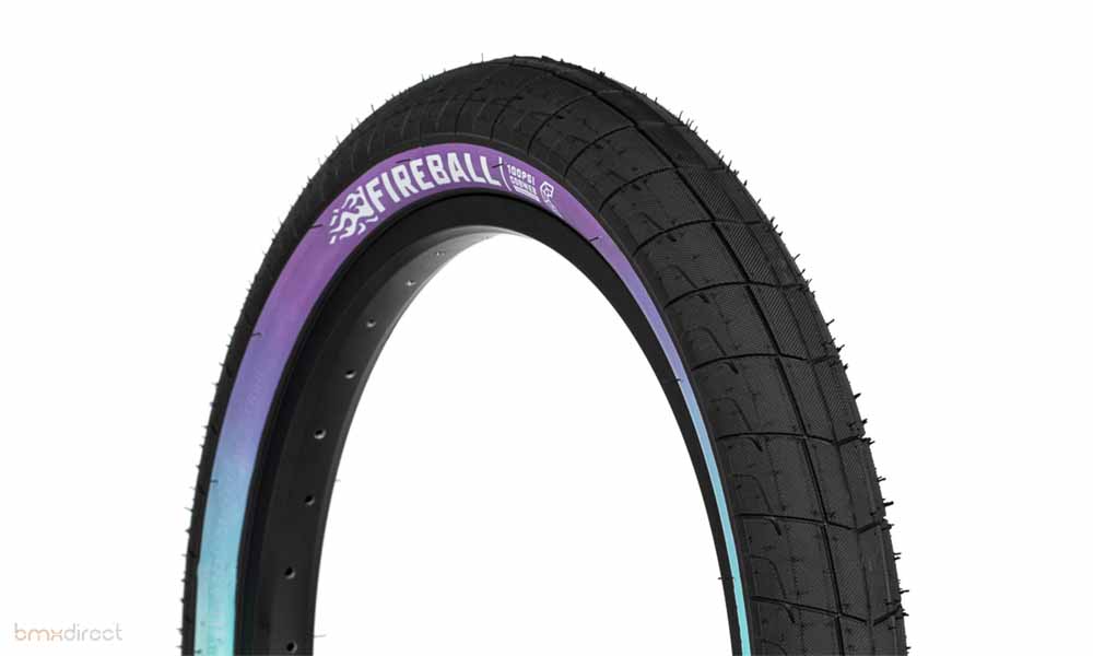Eclat Fireball Tyre 2.3" Black/ Teal/ Purple fade
