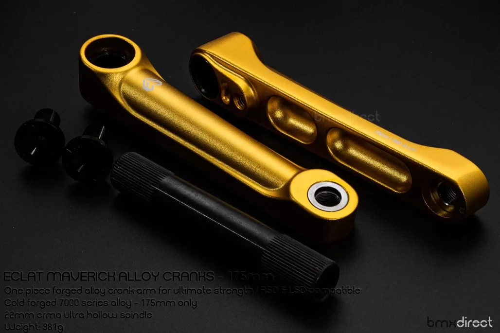 Eclat Maverick Crank Set – 175mm Gold
