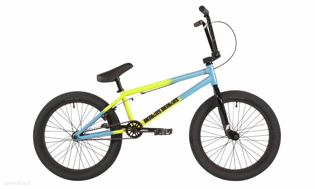 United Supreme Complete Bike – Yellow/Turquoise Fade 20.75″