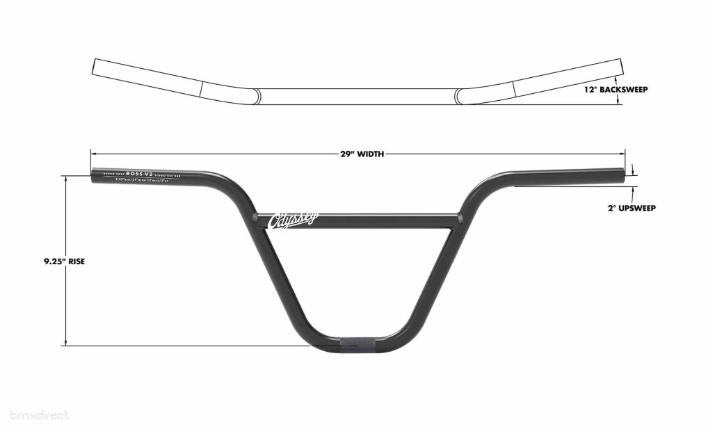 Odyssey Boss v2 Bar - Black 9.25