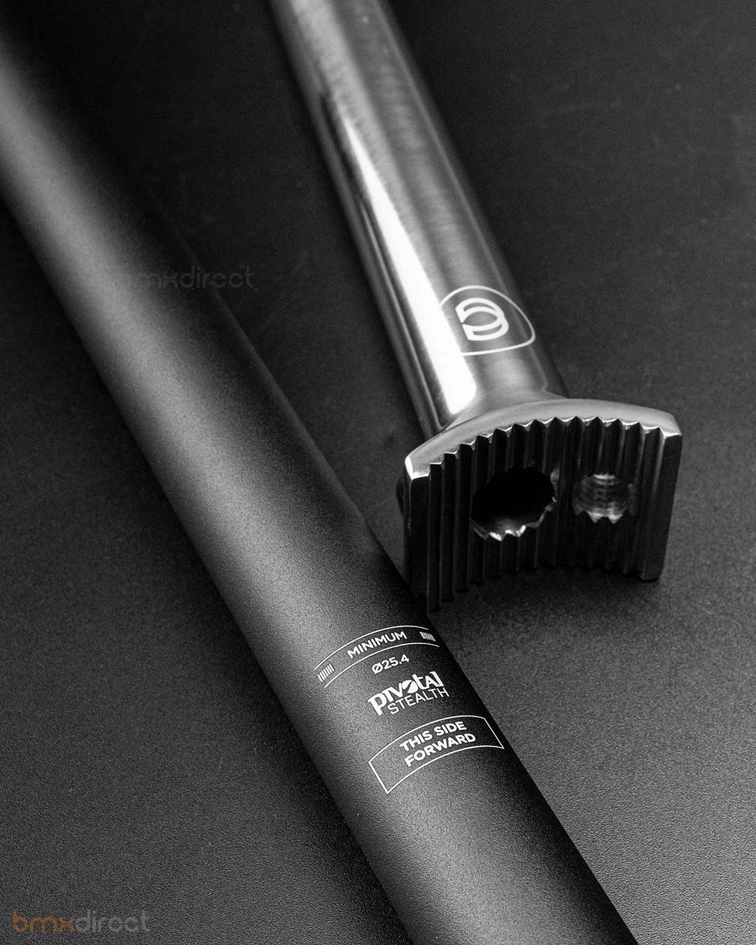 Cinema Stealth seat post - Black 200mm